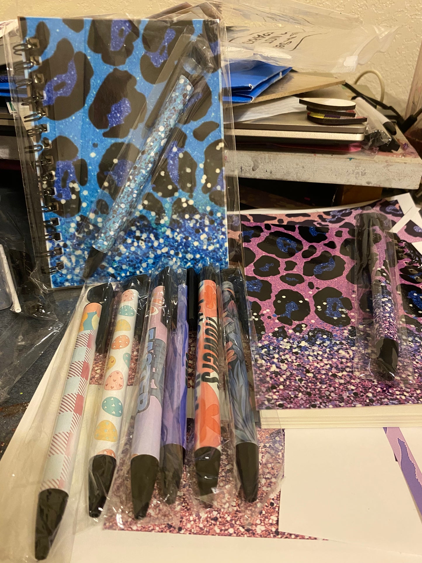 Customize notebook and pens