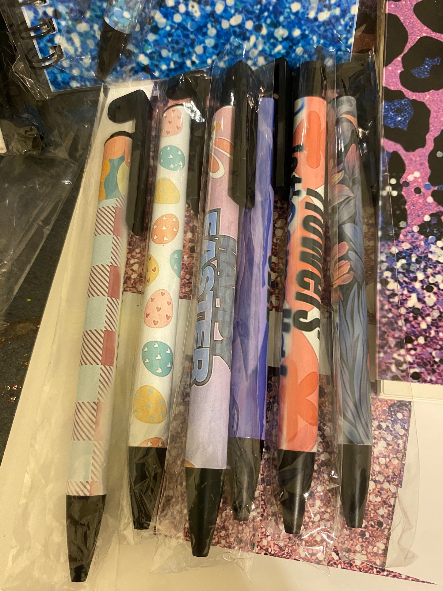 Customize notebook and pens