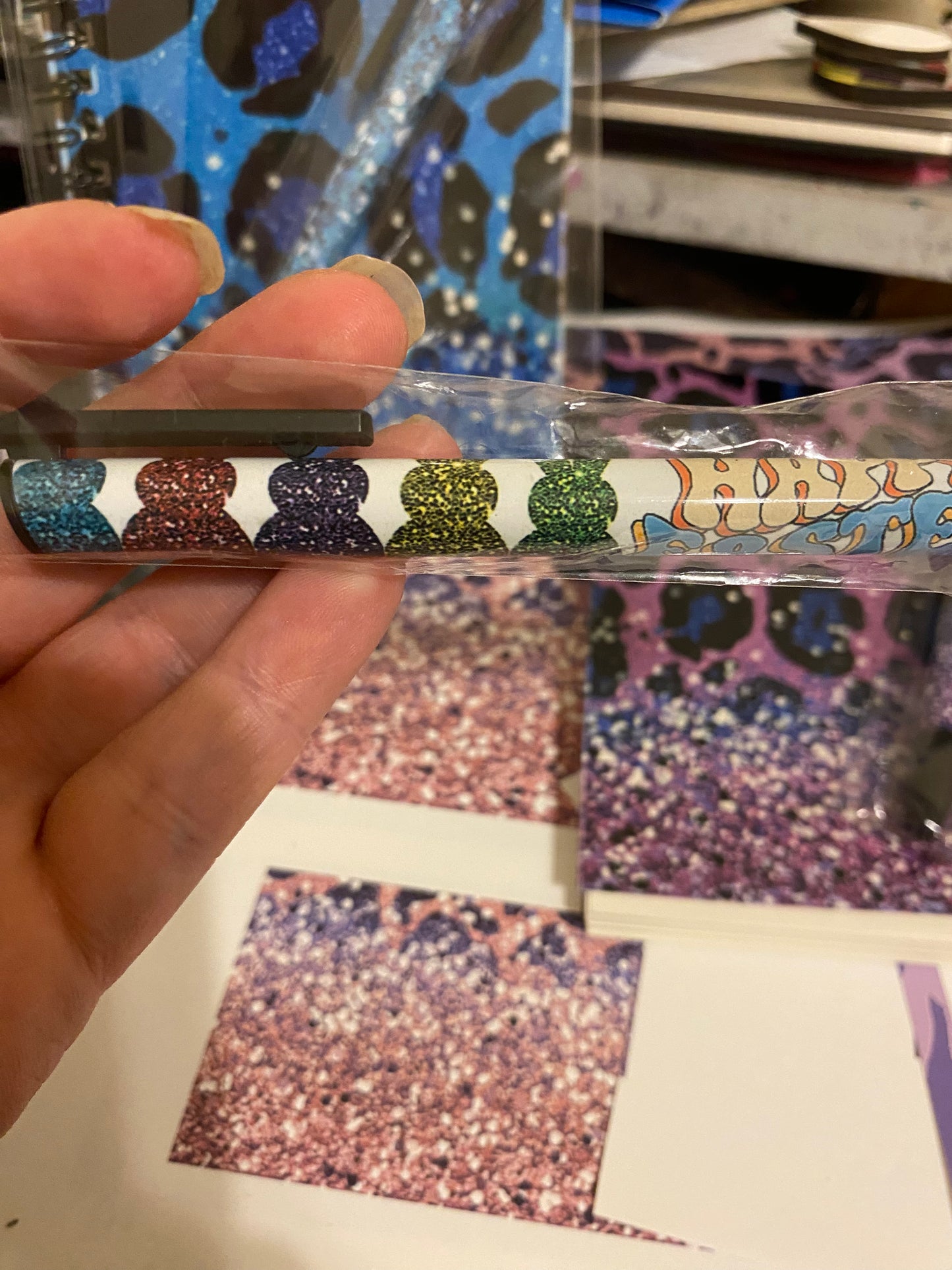 Customize notebook and pens