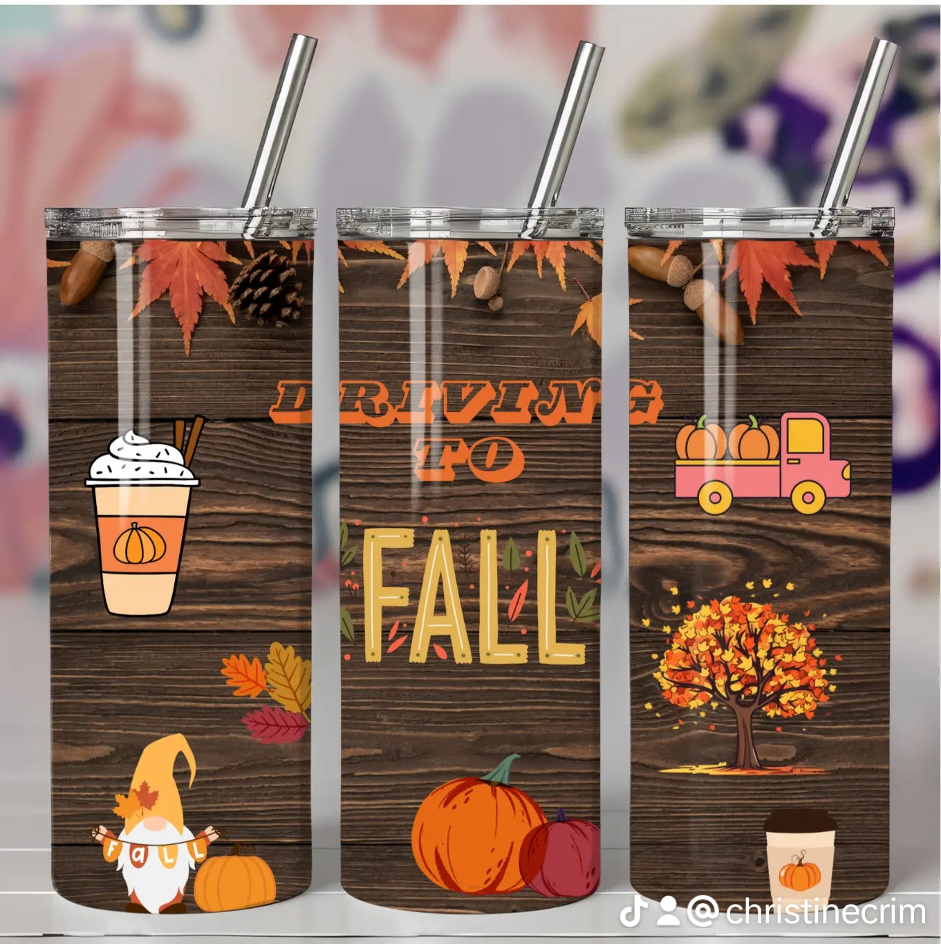 these are all fall tumblers